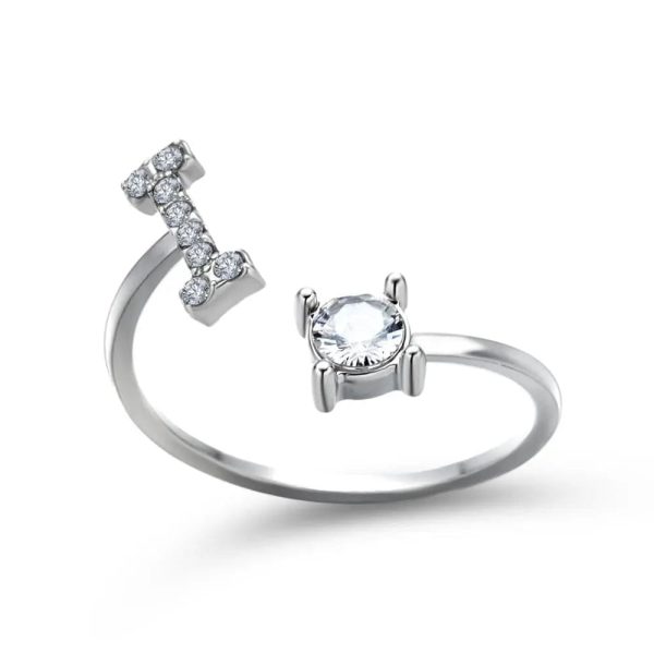Adjustable Initial Ring - Letters A-Z - Image 19