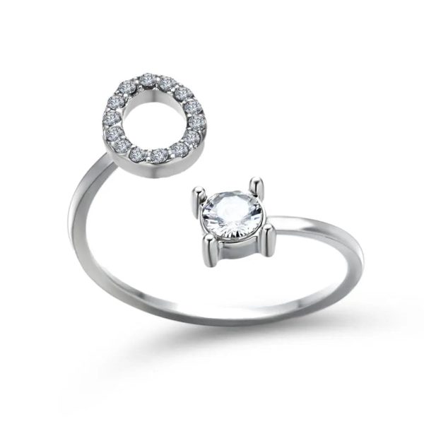 Adjustable Initial Ring - Letters A-Z - Image 58
