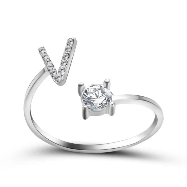 Adjustable Initial Ring - Letters A-Z - Image 65
