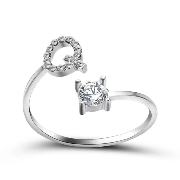 Adjustable Initial Ring - Letters A-Z - Image 16