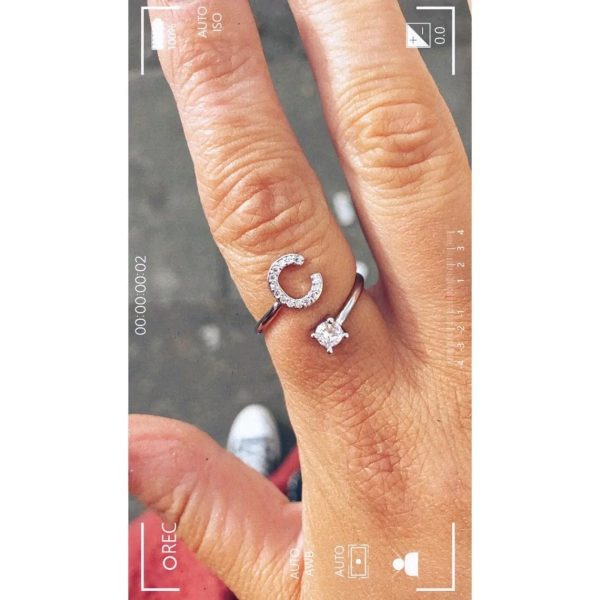 Adjustable Initial Ring - Letters A-Z - Image 6