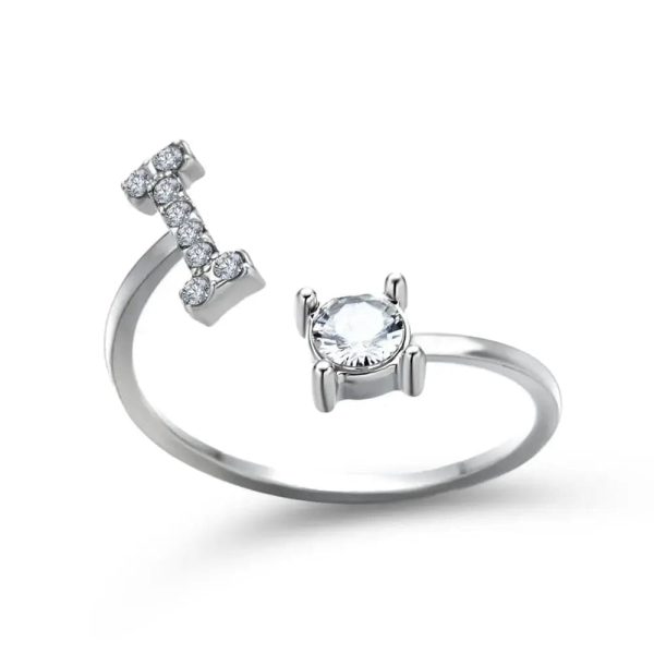 Adjustable Initial Ring - Letters A-Z - Image 18