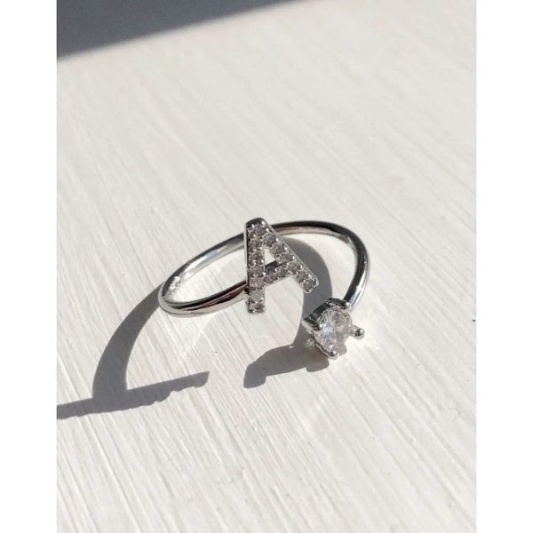 Adjustable Initial Ring - Letters A-Z - Image 8