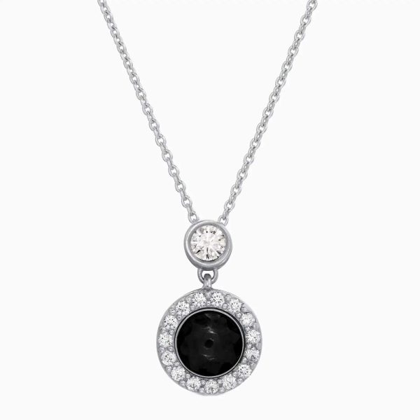 Custom Mini Halo Diamond Hidden Photo Necklace - Image 3