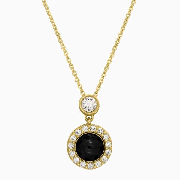 Custom Mini Halo Diamond Hidden Photo Necklace - Image 2