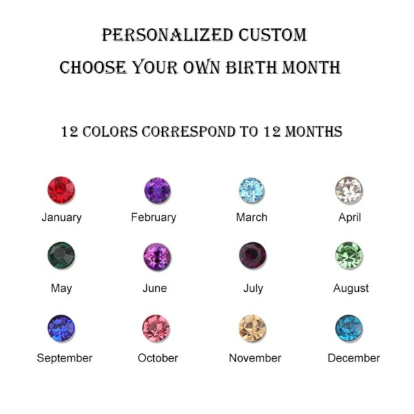 Custom Mother Bangle with Birthstone and Children's Name - Image 5
