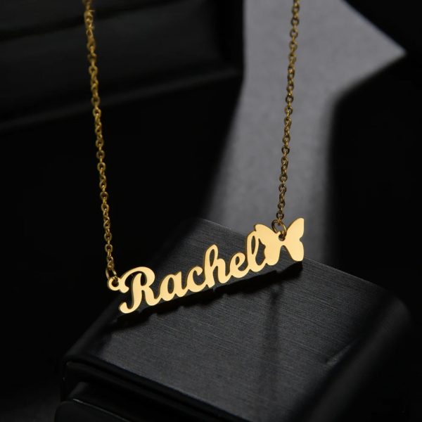 Custom Name and Butterly Necklace - Image 5
