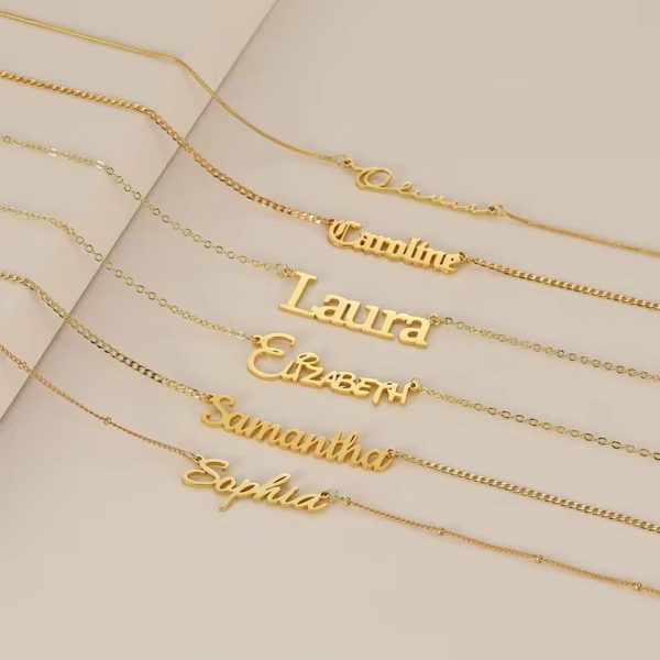 Custom Name in Unique Letters Bracelet - Image 4