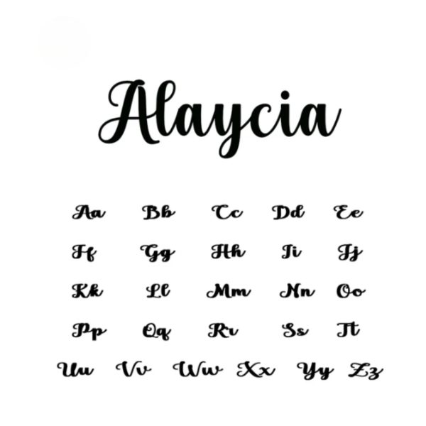 Custom Name in Unique Letters Bracelet - Image 11