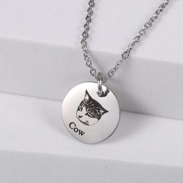 Custom Pet Photo and Name Necklace - Image 7