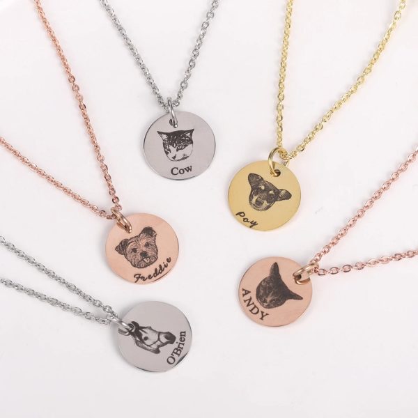 Custom Pet Photo and Name Necklace - Image 4