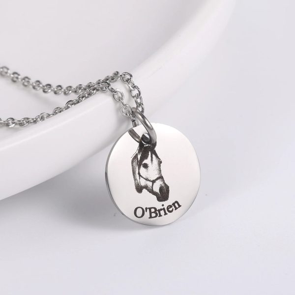 Custom Pet Photo and Name Necklace - Image 5