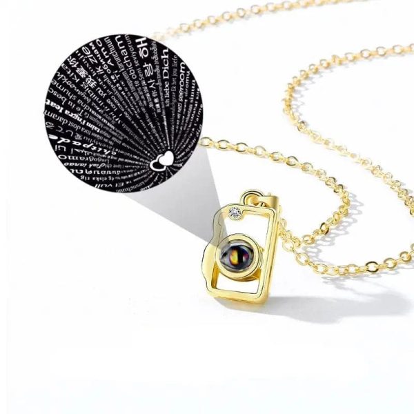 Custom Photo Projection 2 pcs Magnetic Camera Necklace - Image 7