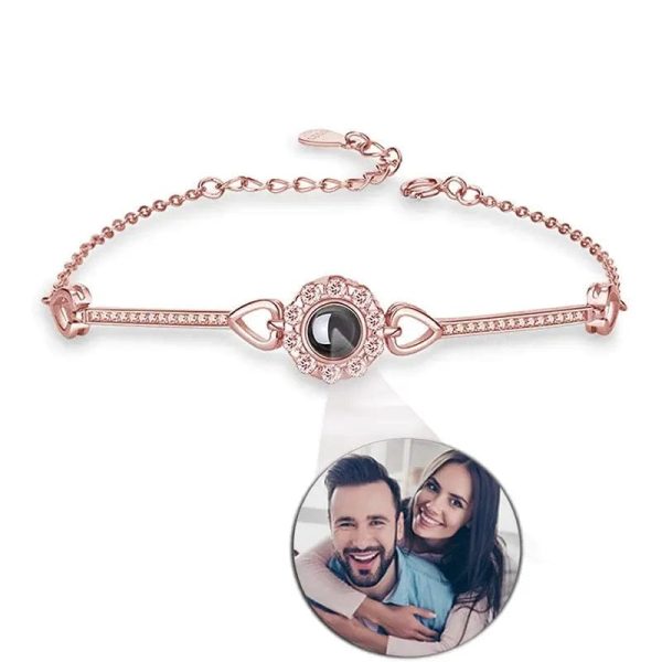 Custom Photo Projection Classic Flower Bracelet - Image 2