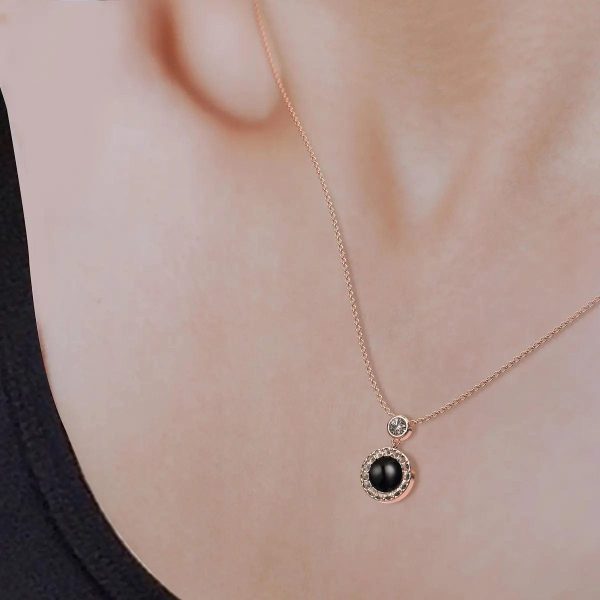 Custom Photo Projection Elegant Pendant Necklace - Image 4