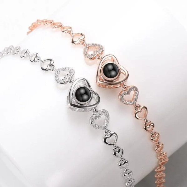 Custom Photo Projection Heart Fashion Bracelet - Image 3