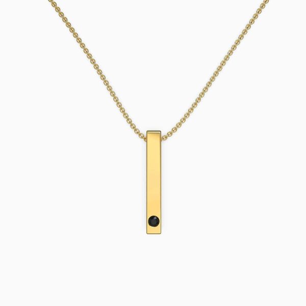 Custom Photo Projection Rectangular Bar Necklace - Image 3