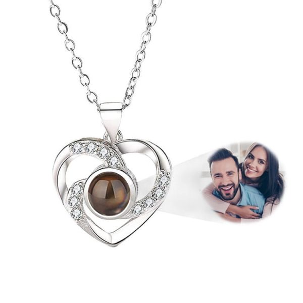 Custom Photo Projection Viking Heart  Necklace - Image 4