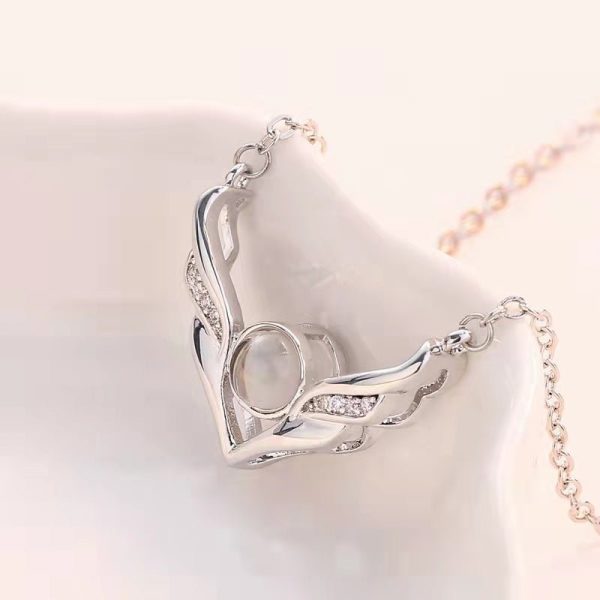 Custom Photo Projection Wings Necklace - Image 3