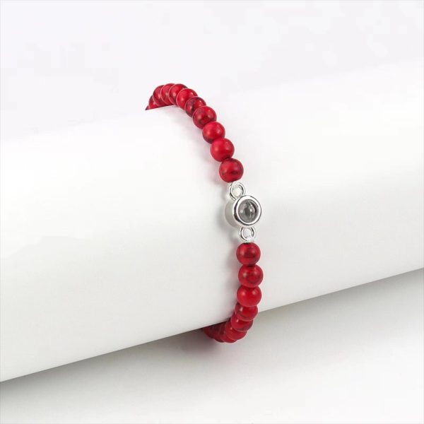 Customised Frosted Stone Projection Bracelet - Image 5
