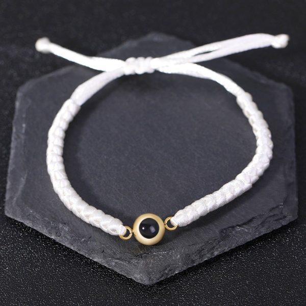 Customised Snake Knot Braided Projection Bracelet - Image 3