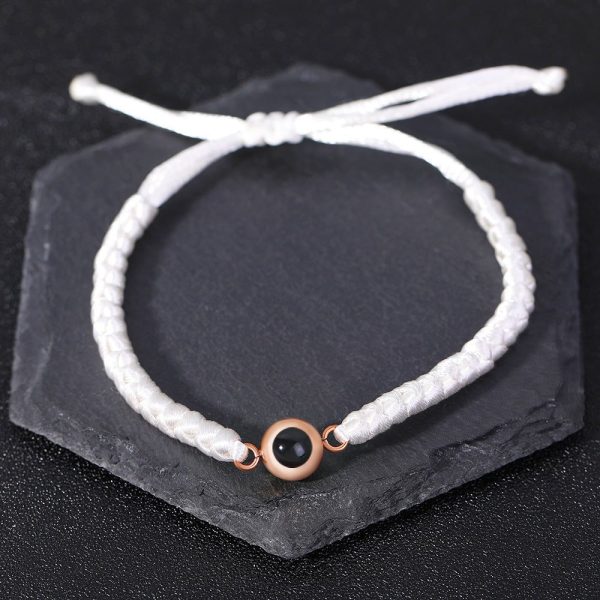 Customised Snake Knot Braided Projection Bracelet - Image 12