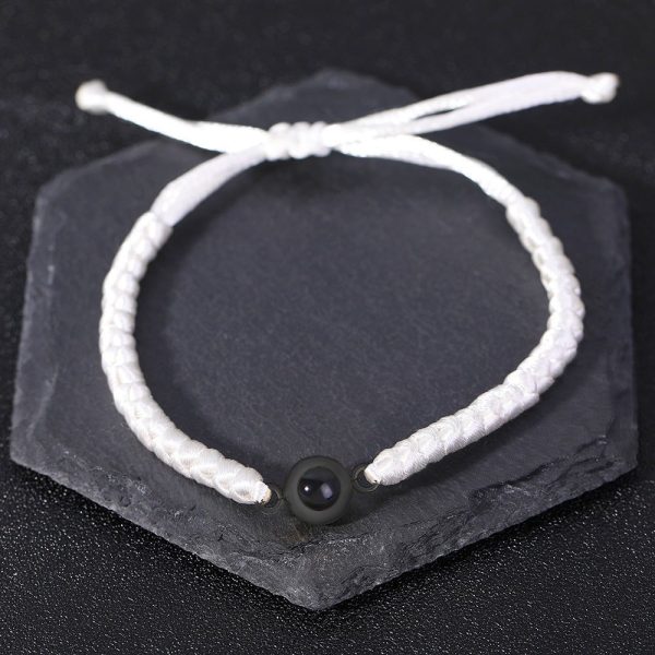 Customised Snake Knot Braided Projection Bracelet - Image 2